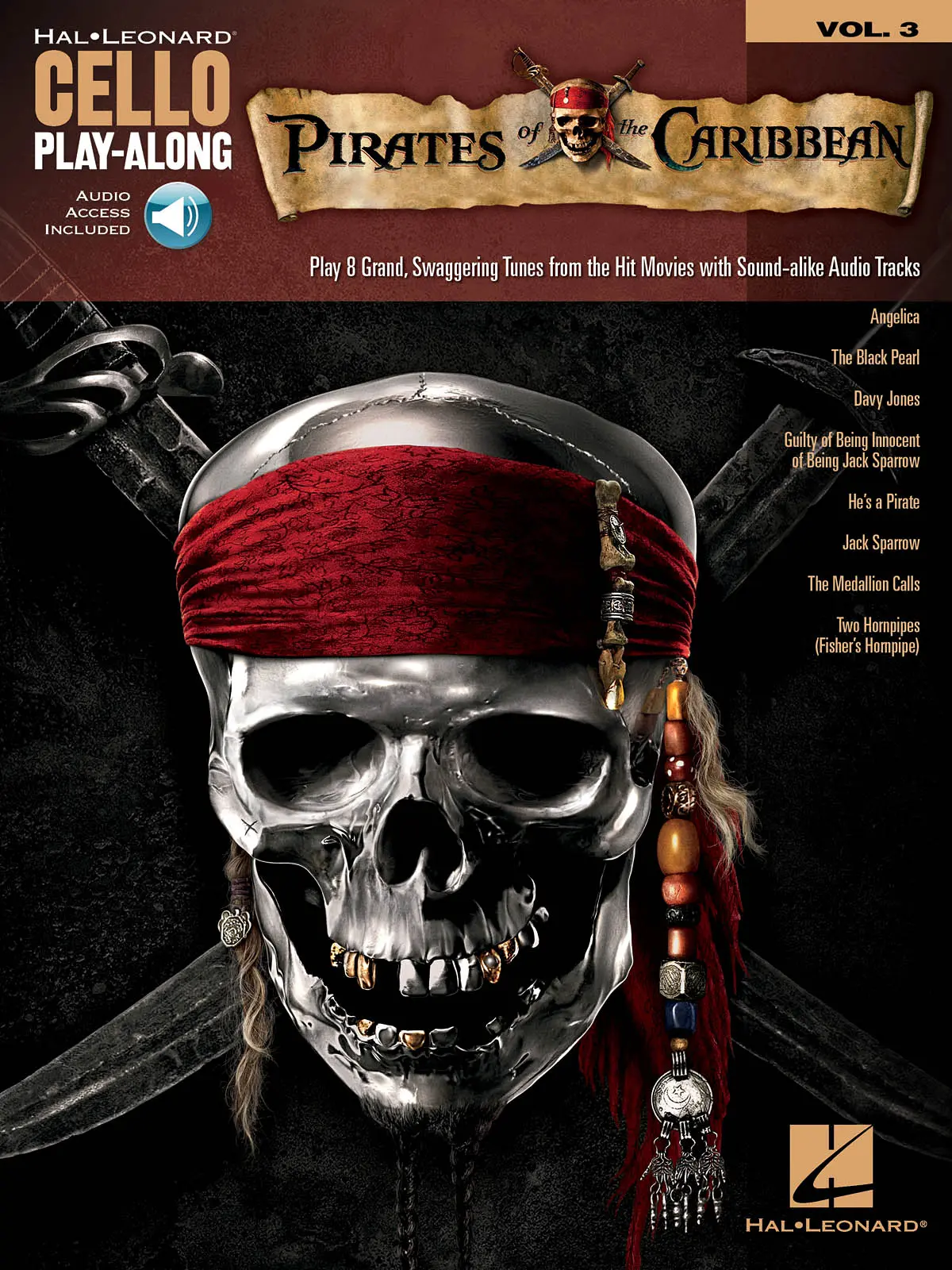 Cover: 888680640156 | Pirates of the Caribbean | Cello Play-Along Volume 3 | Hans Zimmer